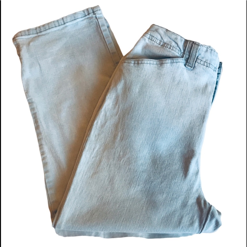 Light Blue High Waist Capris Sz 4